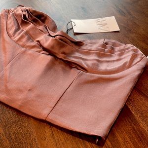 Zara Satin corset style crop top